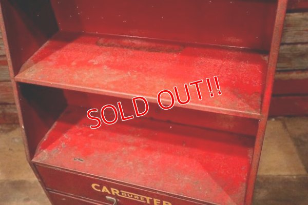 画像3: dp-221001-48 CARTER CARBURETER / 1940's Fuel Filter Metal Display Shelf Cabinet