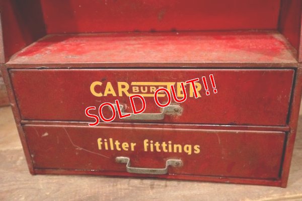 画像4: dp-221001-48 CARTER CARBURETER / 1940's Fuel Filter Metal Display Shelf Cabinet