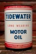 画像1: dp-220301-71 TIDEWATER / 1950's MOTOR OIL One U.S. Quart Can (1)