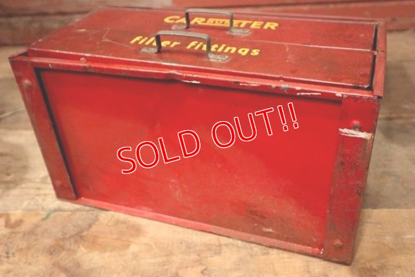 画像12: dp-221001-48 CARTER CARBURETER / 1940's Fuel Filter Metal Display Shelf Cabinet
