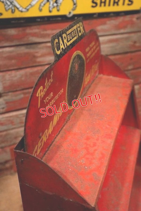 画像9: dp-221001-48 CARTER CARBURETER / 1940's Fuel Filter Metal Display Shelf Cabinet
