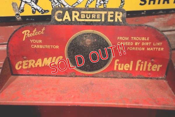 画像2: dp-221001-48 CARTER CARBURETER / 1940's Fuel Filter Metal Display Shelf Cabinet