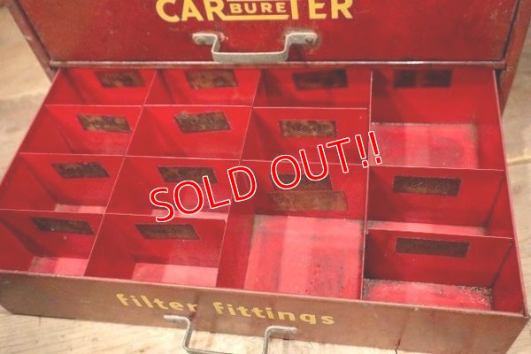 画像6: dp-221001-48 CARTER CARBURETER / 1940's Fuel Filter Metal Display Shelf Cabinet