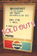 dp-221001-03 PEPSI / 1970's-1980's Lighted Menu Sign