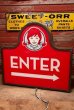 画像1: dp-221001-37 WENDY'S / 2013〜 Drive-Thru Sign "ENTER" (1)