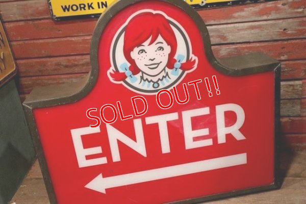 画像4: dp-221001-37 WENDY'S / 2013〜 Drive-Thru Sign "ENTER"
