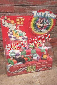 ct-221001-07 McDonald's / 1991 TINY TOON Adventures FLIP CARS Happy Meal Display