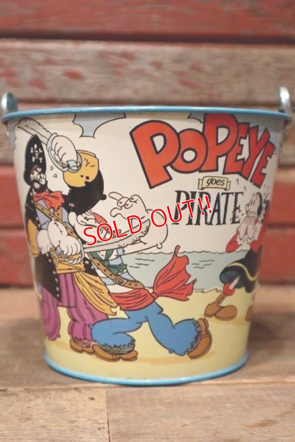 画像1: ct-220901-13 Popeye / Schylling 1996 Metal Bucket