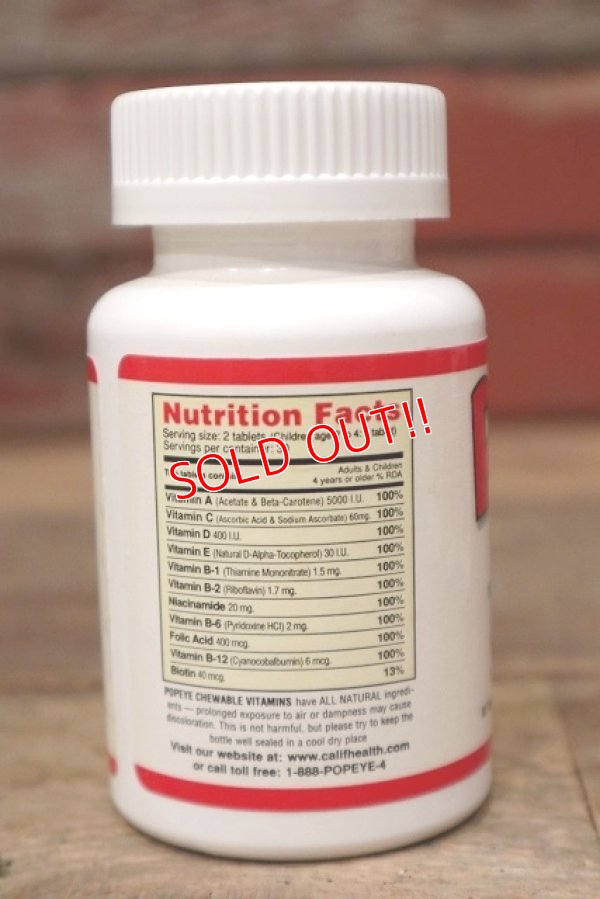 画像3: ct-220901-13 Popeye / California Hearth 1997 MULTI-VITAMINS