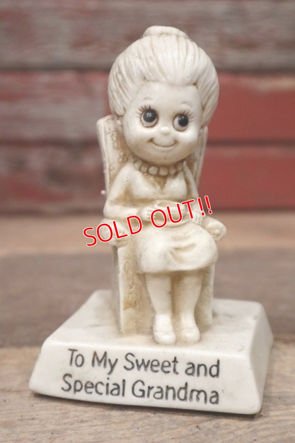 画像1: ct-220901-15 R & W BERRIES 1970's Message Doll "To My Sweet and Special Grandma"