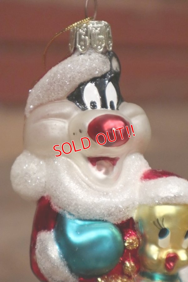 画像2: ct-220901-14 Sylvester & Tweety / 2001 European Style Glass Ornament