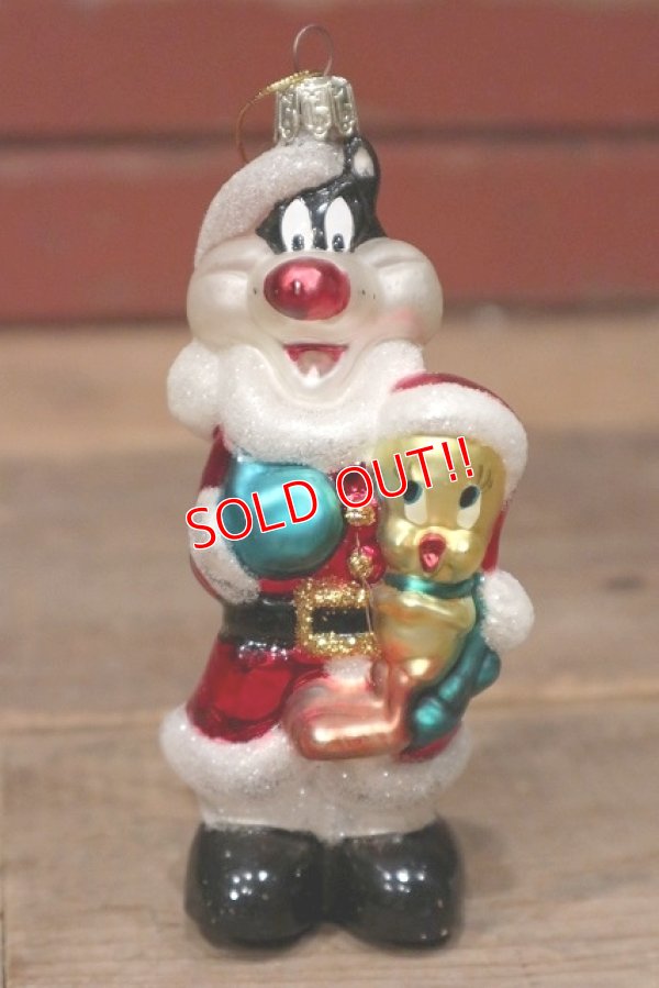 画像1: ct-220901-14 Sylvester & Tweety / 2001 European Style Glass Ornament