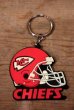 画像1: ct-221001-33 Kansas City Chiefs / 1990's Rubber Keyring (1)