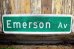 画像4: dp-221001-01 Road Sign "Emerson Av"