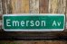 画像1: dp-221001-01 Road Sign "Emerson Av" (1)