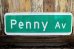 画像1: dp-221001-01 Road Sign "Penny Av" (1)