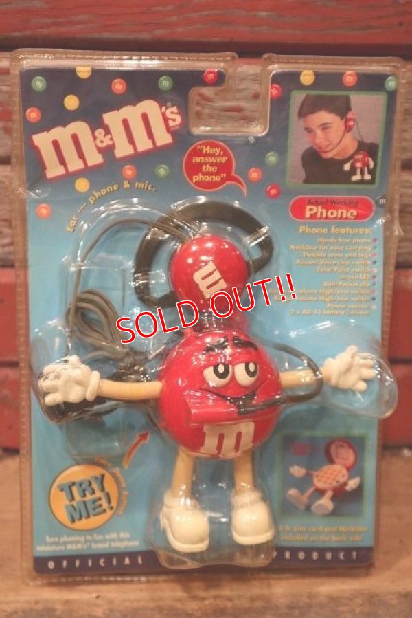 画像1: ct-220601-01 MARS / M&M's 1990's Actual Working Phone "Red"