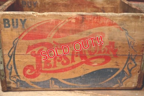 画像4: dp-221101-28 PEPSI COLA / 1940's Wood Box