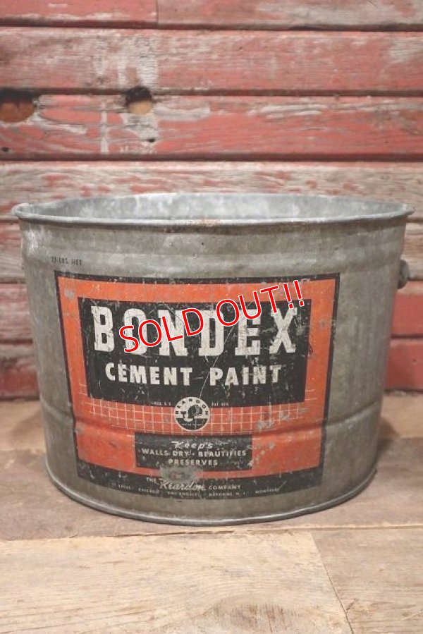 画像1: dp-221101-30 BONDEX CEMENT PAINT / 1950's Bucket
