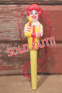 ct-221101-55 McDonald's / Ronald McDonald 1980's Pen Topper & Pen