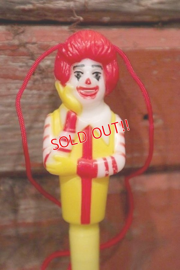 画像2: ct-221101-55 McDonald's / Ronald McDonald 1980's Pen Topper & Pen