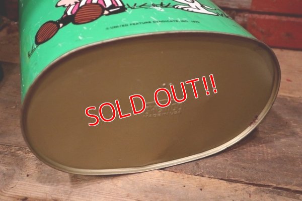 画像14: ct-221101-66 PEANUTS / CHEINCO 1970's Trash Box "Linus, Snoopy & Peppermint Patty"