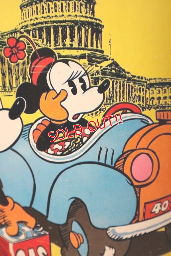 画像6: ct-221101-06 Mickey Mouse & Minnie Mouse / CHEINCO 1970's Tin Trash Box