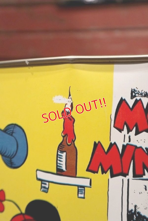 画像9: ct-221101-06 Mickey Mouse & Minnie Mouse / CHEINCO 1970's Tin Trash Box