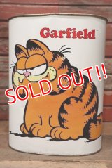 ct-221101-07 Garfield / CHEINCO 1970's-1980's Tin Trash Box
