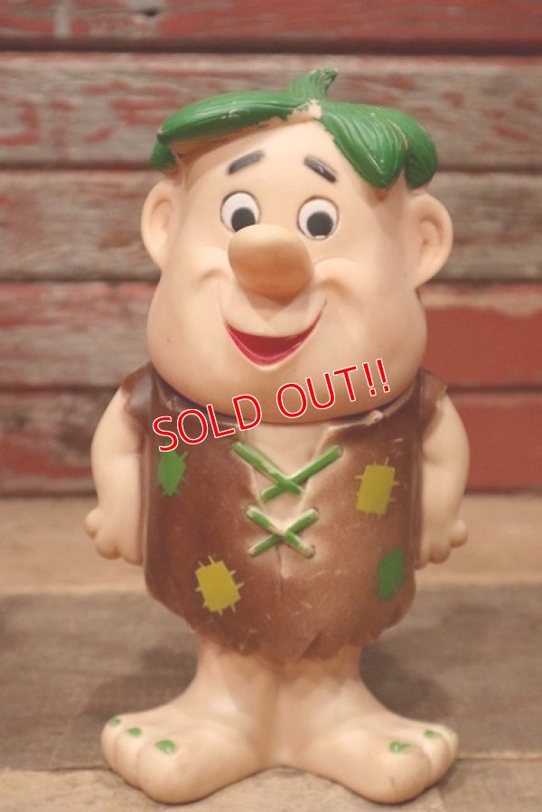 画像1: ct-221001-26 Barney Rubble / Knickerbocker 1960's Rubber Doll