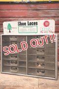 dp-221101-24 Old Hickory / Vintage Shoe Laces Store Counter Top Display