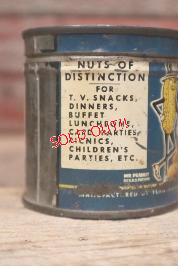 画像5: dp-221101-06 PLANTERS / MR.PEANUT 1940's Salted PEANUTS Can