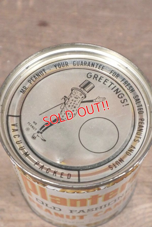 画像6: dp-221101-08 PLANTERS / MR.PEANUT 1940's OLD FASHIONED PEANUT CANDY Can