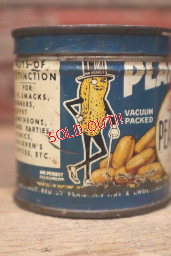 画像2: dp-221101-06 PLANTERS / MR.PEANUT 1940's Salted PEANUTS Can