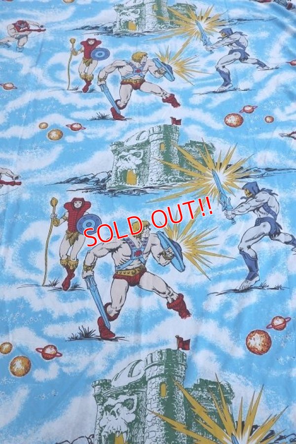 画像1: ct-220601-07 HE-MAN and the Masters of the Universe / 1983 Flat Sheet (Twin size)