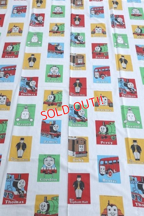 画像1: ct-220601-07 Thomas & Friends / 1992 Flat Sheet (Twin size)