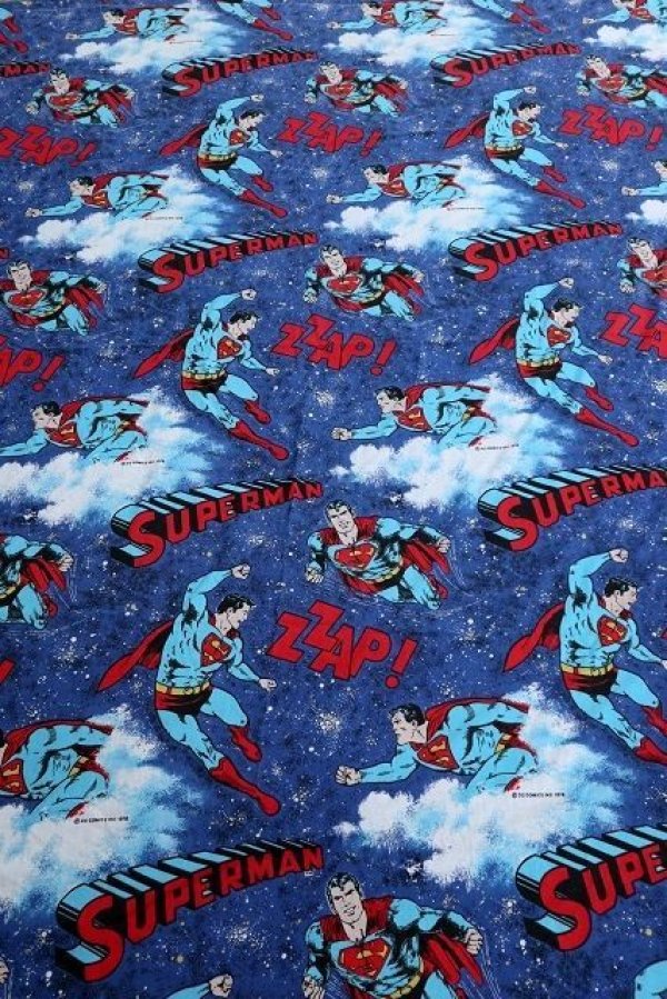 画像1: ct-220601-07 SUPERMAN / 1978 Flat Sheet (Full size)