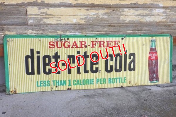 画像1: dp-221101-49 diet-rite cola / 1960's Metal Sign