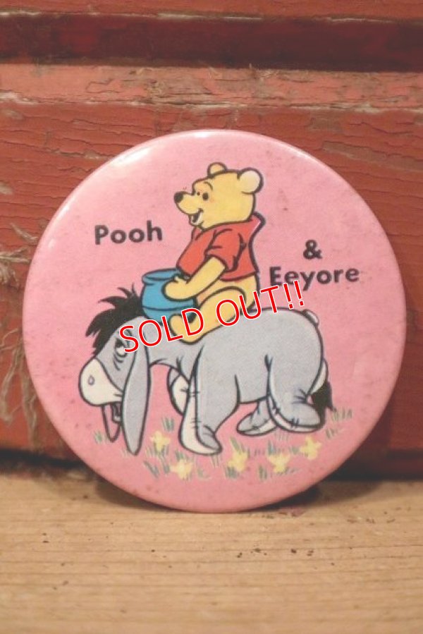 画像1: ct-221101-17 Winnie the Pooh & Eeyore / 1970's Pinback