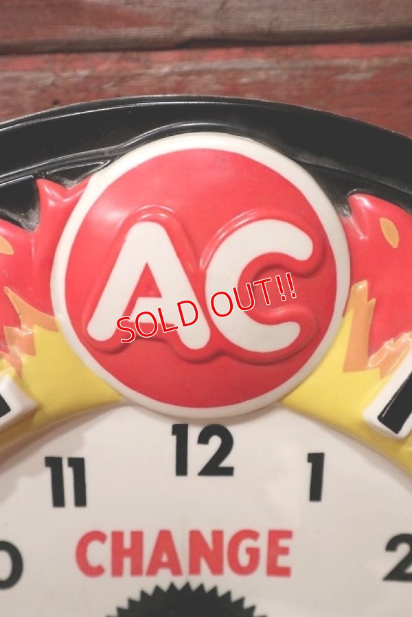 画像8: dp-221101-57 AC FIRE RING SPARK PLUGS / 1960's Lighted Clock