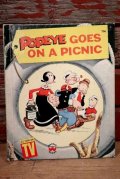 ct-220901-13 Popeye / Wonder Book 1980 "Popeye Goes On a Picnic" Picture Book