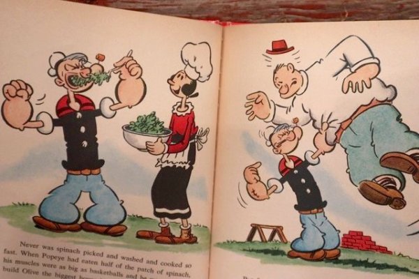 画像4: ct-220901-13 Popeye / Wonder Book 1960 "The House That Popeye Build" Picture Book