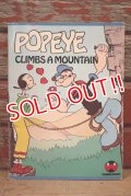 ct-220901-13 Popeye / Wonder Book 1980 "Popeye Climbs a Mountain" Picture Book