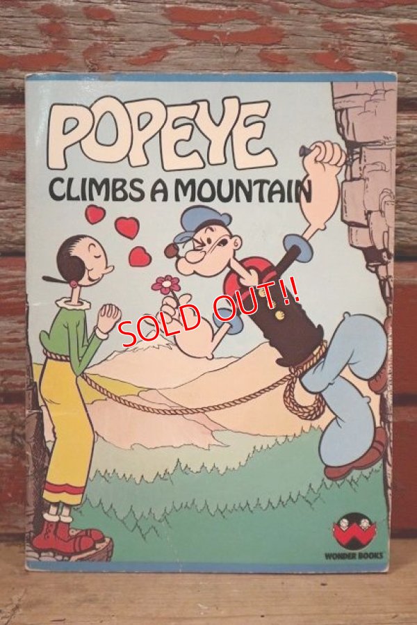 画像1: ct-220901-13 Popeye / Wonder Book 1980 "Popeye Climbs a Mountain" Picture Book