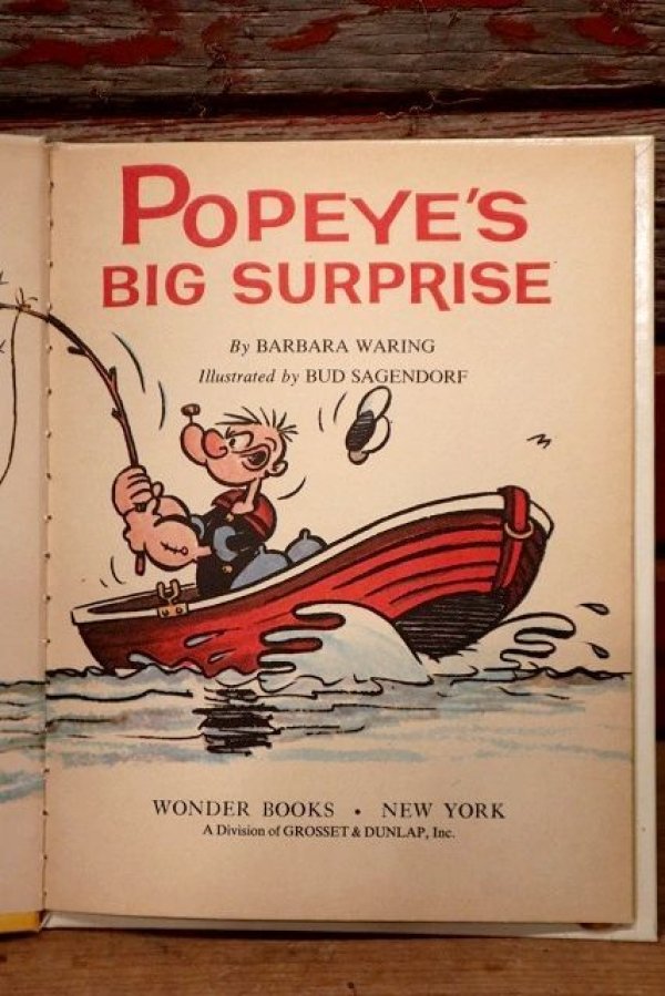 画像2: ct-220901-13 Popeye / Wonder Book 1970's "Popeye's Big Surprise" Picture Book