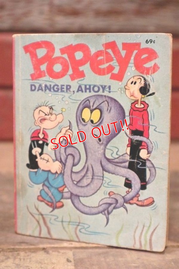 画像1: ct-220901-13 Popeye / 1969 "Danger, Ahoy!" Book