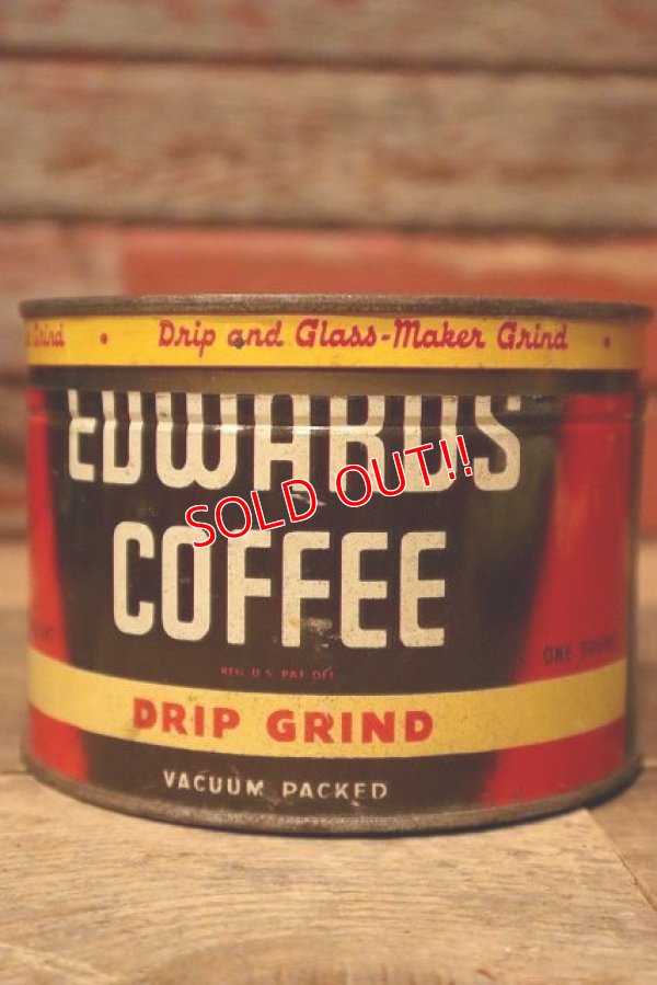 画像2: dp-221101-63 EDWARDS COFFEE / Vintage Tin Can