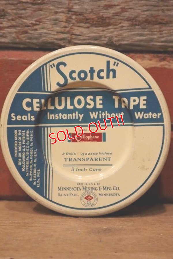 画像2: dp-221101-62 Scotch CELLULOSE TAPE / Vintage Tin Can