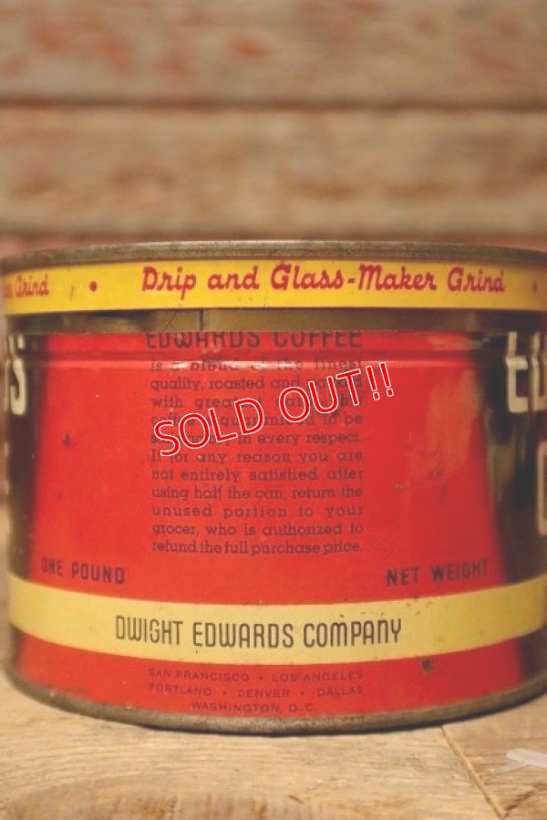画像3: dp-221101-63 EDWARDS COFFEE / Vintage Tin Can