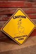 画像1: ct-221001-32 Donald Duck / 1990's〜 "CAUTION XING" Sign (1)